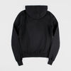 Men's Casual Black Hooded Coat - American Fashion, Loose Fit, Autumn & Winter Wear. Trendy Cardigan Style for Men.
