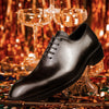 Handcrafted Men's Formal Leather Shoes - Black, Breathable, Lace-Up, Business Wear - Handmade Cowhide Shoes for Men - Sizes EU 37-46