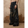 Stylish Mid-Waist Stonewashed Blue Jeans for Trendy Ladies in Loose Fit