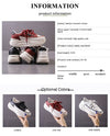 Trendy Lightweight Korean Running Shoes in Red, White, Black - Women's Casual Footwear with Color-Matching Pattern & Comfortable Fit.