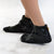 Premium Black Five-Toed Athletic Sneakers for Outdoor Activities - Men's Microfiber Rubber Sole Shoes - Black Fashion Sneakers - Sizes 34-45