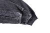 Men's Distressed Hooded Sweater in Neutral Grey, Fleece-Lined Street Style Pullover for Fall/Winter