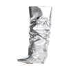 Women's Camouflage Plus Size Wedge Boots with High Cylinder Design, Waterproof Platform - Fashion-forward footwear for women.