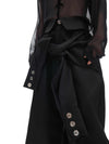 Casual Loose Fit Stitched Black Trousers - Relaxed and Stylish Look in Polyester Blend - M, L, XL Sizes - Comfortable and Versatile