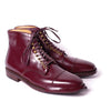Dapper Gentleman's Leather Suit Boots with Triple Joints, Mid-Calf Style for Business Suits, Full-Grain Leather Men's Footwear