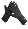 Premium Heated Riding Gloves in Black - All-Weather Sports & Mountaineering - Polar Fleece - Unisex - Cold Resistant - Charger Included