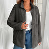 Women's Cashmere Fleece Coat - Elegant Autumn/Winter Style - Pink, Grey, Black, White - Sizes S to XXL