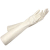 Premium Sheepskin Winter Gloves for Women with Extra Long Arm Cover - Chic Split Finger Design