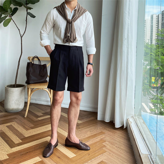 Men's Thin Bermuda Straight Shorts