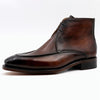 Handcrafted Men's Leather Boots with Cowhide Soles - Stylish, Durable, Comfortable - Custom Colors - Medium Heel - Quality Craftsmanship
