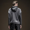 Thick Velvet Hooded Jacket in Gray - Trendy Unisex Wear for Autumn