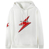 Casual Cotton Sweater with Trendy Prints, Unisex - White-Green or White-Red - Size S to 3XL