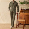 Men's Lightweight Linen Trousers in White - Breathable Summer Pants