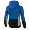 Stylish Color Block Women's Polyester Sweater in Yellow, Red, Blue. Hooded Pullover for Teens. Casual and Comfortable.