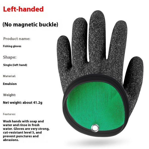 Waterproof Stab-Resistant Rubber Fishing Gloves - Sea Fishing Gear