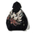 Men's Embroidered Hooded Top with Nine-tail Fox Motif in Classic Black - High-Quality Cotton - Teen to Adult Sizes M-XXXL - Casual Fashion Statement