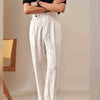 Italian Design Men's Double Pleated Trousers in Black, Tan, Gray, Khaki. Casual sophistication for men's fashion.