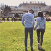 Premium English Alphabet Couple Hoodie, King & Queen Design in Empress and Male Empress Colors
