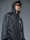 Men's Lightweight Sun-Protective Hooded Top with Reflective Detail