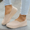 Women's Mesh Slip-On Sports Shoes - Low Heel Casual Footwear
