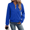 Chic Long-Sleeve Zippered Cardigan in Solid Colors - Women's Street-Style Fashion with Trendy Zipper - Variety of Sizes and Colors - Winter Fall Apparel