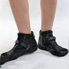 Premium Black Five-Toed Athletic Sneakers for Outdoor Activities with Microfiber Upper and Rubber Sole - Men's Sizes 34 to 45.
