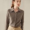 Chic Slim-Fit Knitted Sweatshirt in Vibrant Colors - Cashmere Sweater for Women