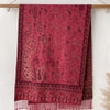 Vintage Paisley Jacquard Scarf in Ethnic Style, Polyester, Long Cozy Winter Accessory
