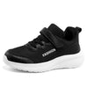 Kids' Breathable Mesh Athletic Shoes in Black or White for Active Play & Sports