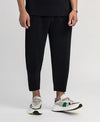 Men's Comfort-Fit Drawstring Trousers - White-Grey, Quick-Drying & Wrinkle-Resistant - Adjustable Fit, Casual Style