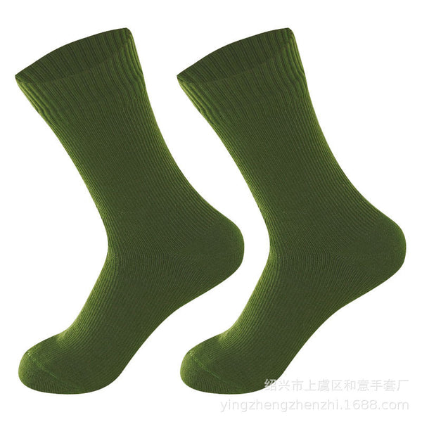 Breathable Nylon Outdoor Sports Socks for Hiking & Cycling - Multicolor Mid-Calf Design - Unisex All-Season Gear包.