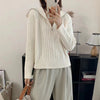 Women's Chic Cable-Knit Half-Zip Pullover Sweater in Pink - Cozy winter fashion for women - Versatile cold-weather attire