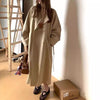 Chic Autumn Trench Coat with Raglan Sleeves and Wide Lapels - Women's Fashion