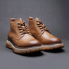 Stylish British High Top Martin Boots - Yellow Shoes