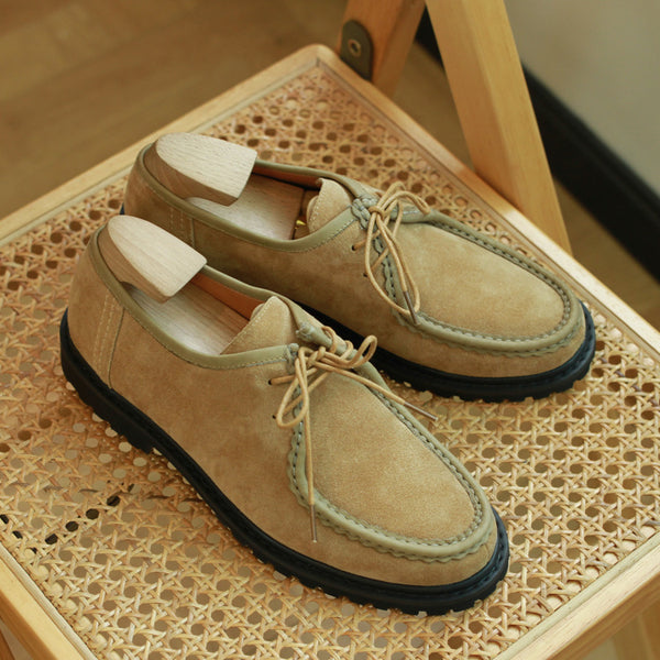 Indian Retro-Style Genuine Leather Suit Shoes for Men, Black and Khaki, Low Heel, Sizes 38-44