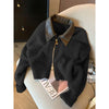 Cozy Style Elegant Cardigan Sweater in Red, Brown, Apricot, or Black for Women - Sizes S-2XL. High-quality Polyester Blend.