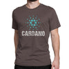 Vintage Men's Cardano Crypto Logo Cotton T-Shirt in Blue - Casual, Comfort Fit Tee for Men - Superior Quality Cotton Fabric.