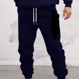 Slim Fit Drawstring Sweatpants in Stylish 3D Pant Design for Teens. Polyester-Elastic Blend, Mid Waist, No Fly. Sizes S-6XL.