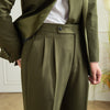 Vintage Style Men's Pants in Solid Color - Stylish Comfortable Trousers for Men. Classic Virtuosity Blend of Polyester, Viscose, and Spandex. Sizes 29-36.