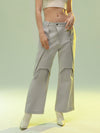 Chic Double-layer Minimalist Suit Pants in White Gray - Unisex Polyamide Spandex Casual Fashion