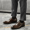Handcrafted British Style Leather Men's Shoes in Various Colors