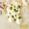 Women's Cozy Mink Fur Cartoon Animal Sleep Socks, Cute Frog Design