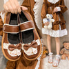 Chic Japanese Lolita Style Flats in Serene Blue