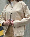 Chic Stand-up Collar Long Sleeve Coat in Lead Gray - Women's Winter Fashion