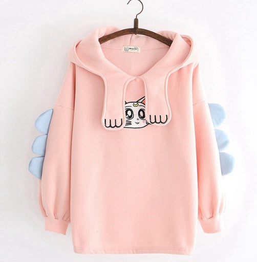 Comfy Merry Pretty Women's Cotton Hoodie Sweatshirt - Casual & Cozy Fashion for Women.