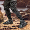 Men's Warm Outdoor Mountaineering Shoes in Black - High Top Leisure Footwear for Winter Trekking (Sizes 39-46)