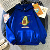 Warm Sporty Avocado-Print Hoodie for Women