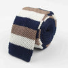 Classy Striped Knitted Tie for Men - Slim & Elegant