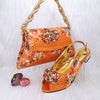 Elegant Rhinestone Shoe and Bag Accessories in Stunning Blue - Mixed Color Rhinestones, PU Lining, Size 40/41 - Fashionable and Convenient Glamour