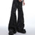 Punk Style Black PU Leather Pants with Metal Buckle - Men's Streetwear Fashion - Available in M, L, XL Sizes
